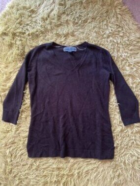 Black knit top